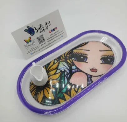 NEW Hand Made Licensed Hannah Lynn Artwork Resin Trays