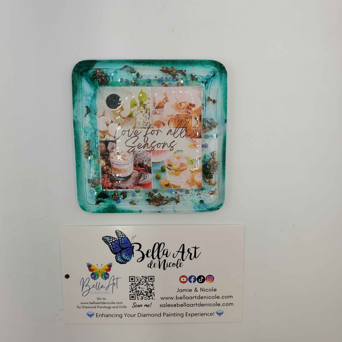 Love for All Seasons Resin Trays with Magnet & Coverminder