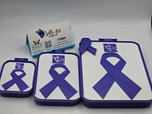 NEW LIMITED Edition 2 Item Series of Awareness Ribbon Diamond Painting Stackable Drill Trays + Matching Ribbon Coverminder