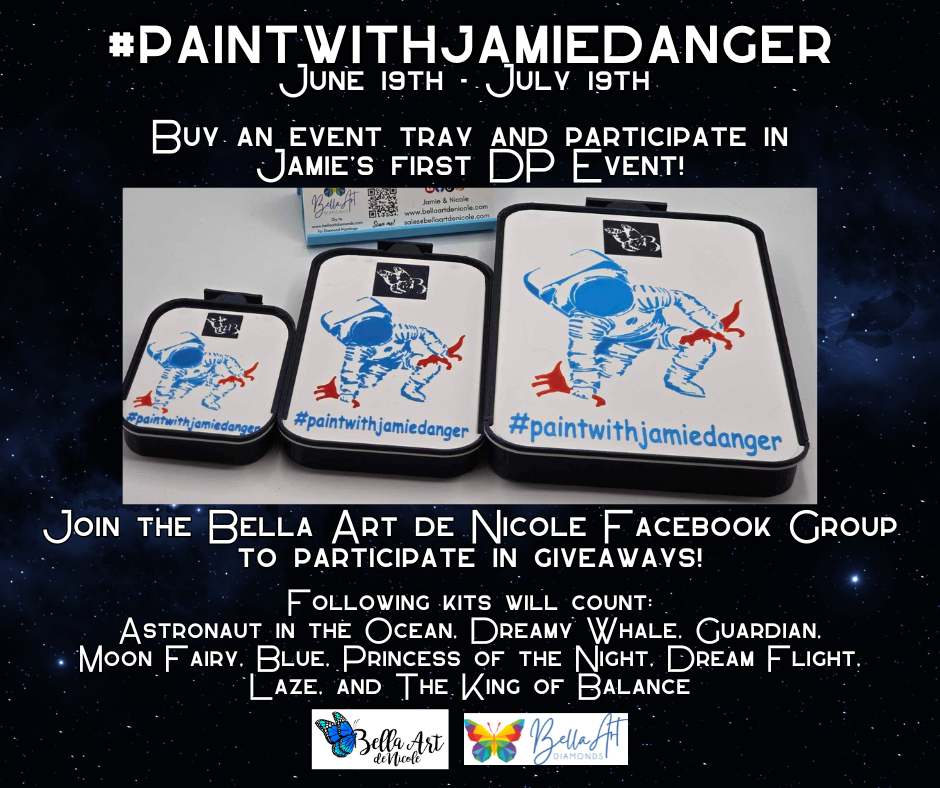 LIMITED Edition #paintwithjamiedanger Diamond Painting Stackable Drill Trays