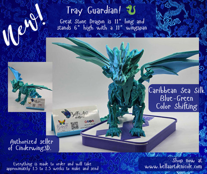 Articulated Dragon Tray Guardians - Great Stone Dragon
