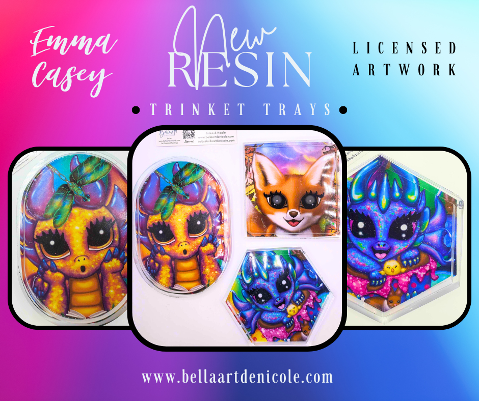 Hand Made Licensed Emma Casey Artwork Resin Items