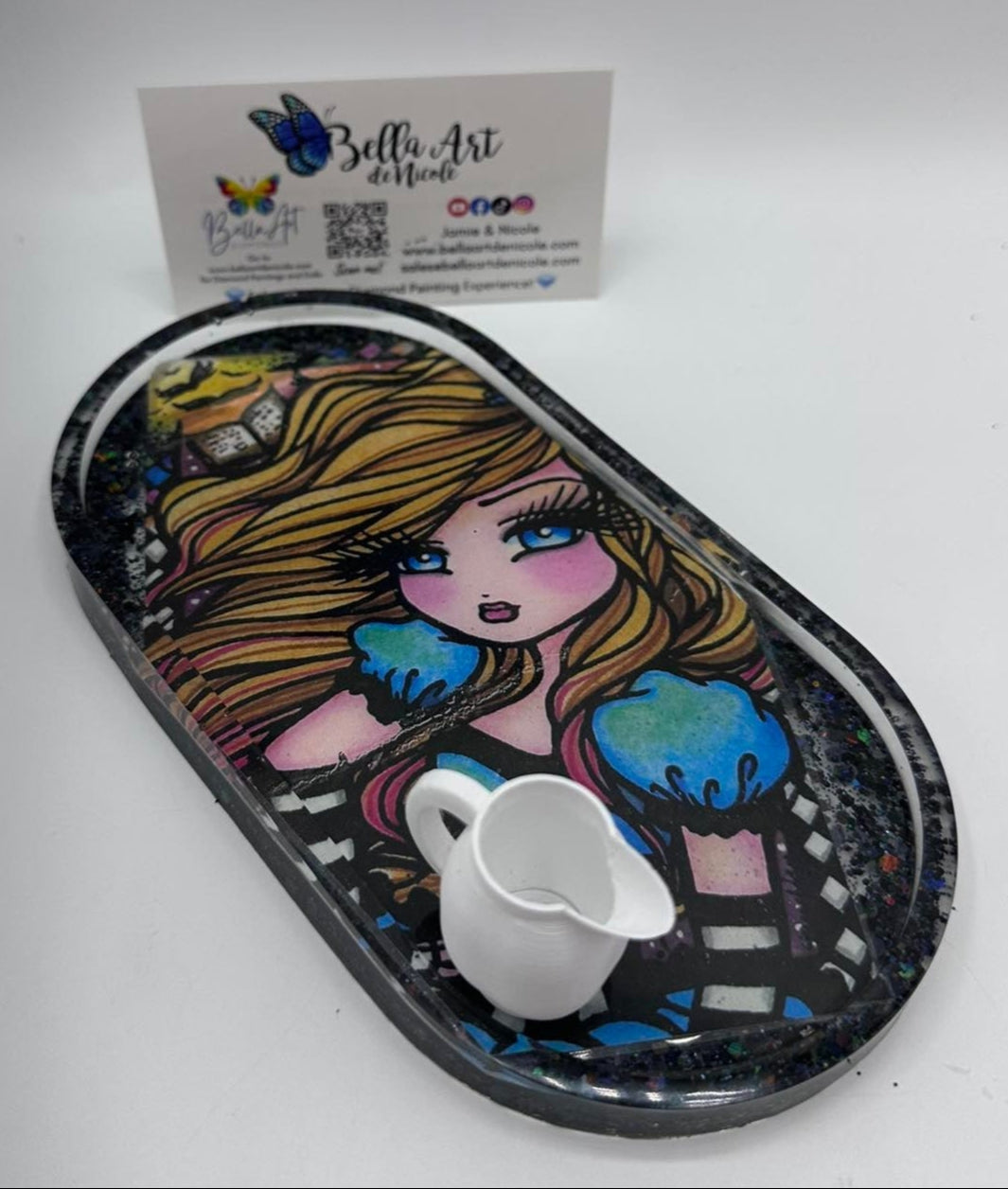 NEW Hand Made Licensed Hannah Lynn Artwork Resin Trays