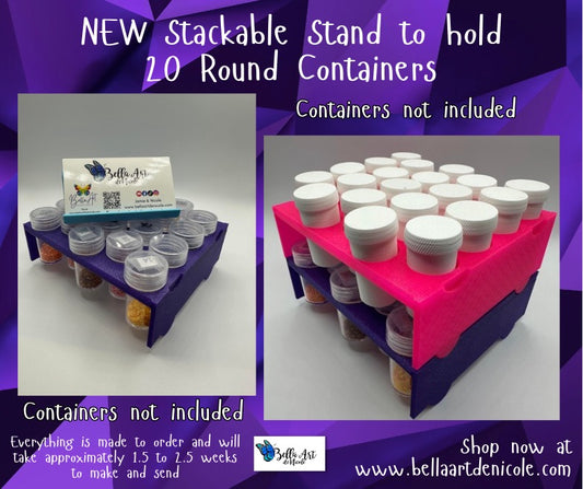 Stackable Shelves for 20 Round Containers