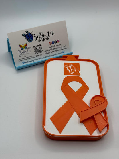 LIMITED Edition 2 Item Series of Awareness Ribbon Diamond Painting Stackable Drill Trays + Matching Ribbon Coverminder